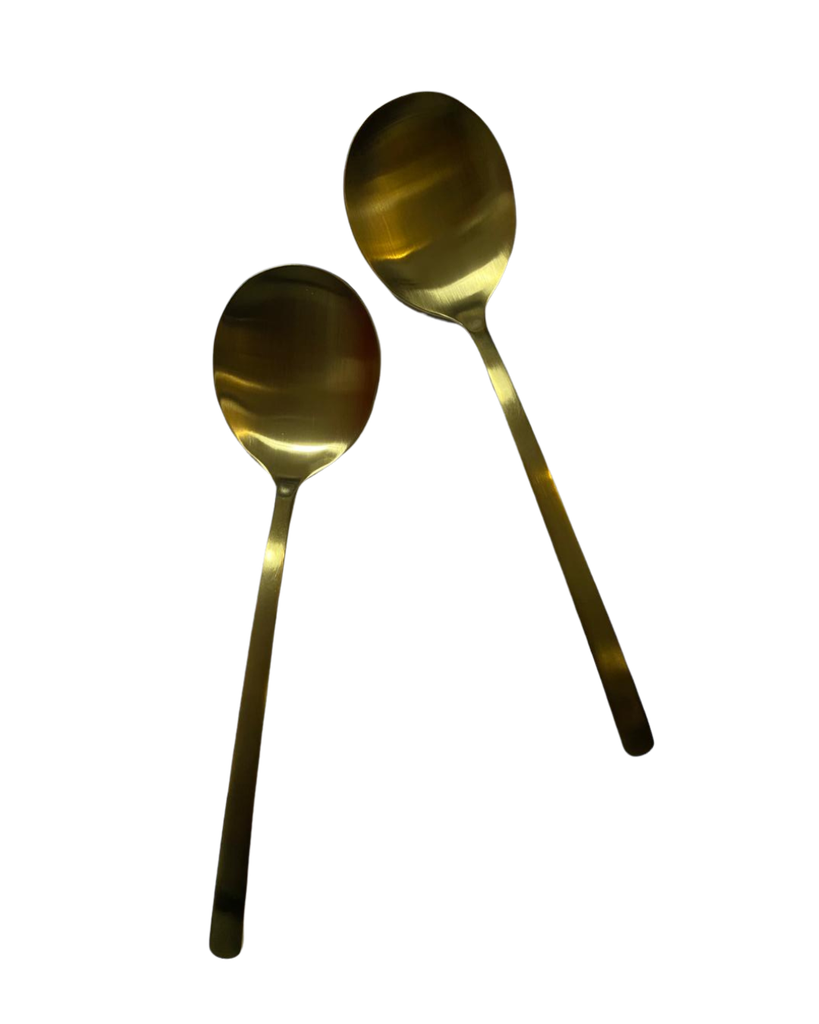  JUEGO DE SERVIR 2 PZAS COLOR CHAMPAGNE 