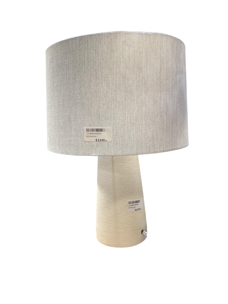 LÁMPARA DE MESA RORY 15 IN BLANCO