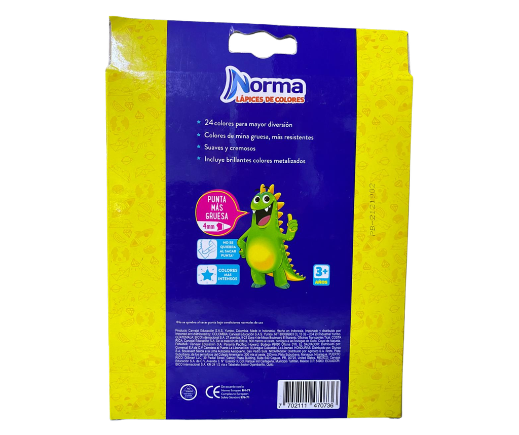 COLORES NORMA/MARCADORES KIUT 24/12 