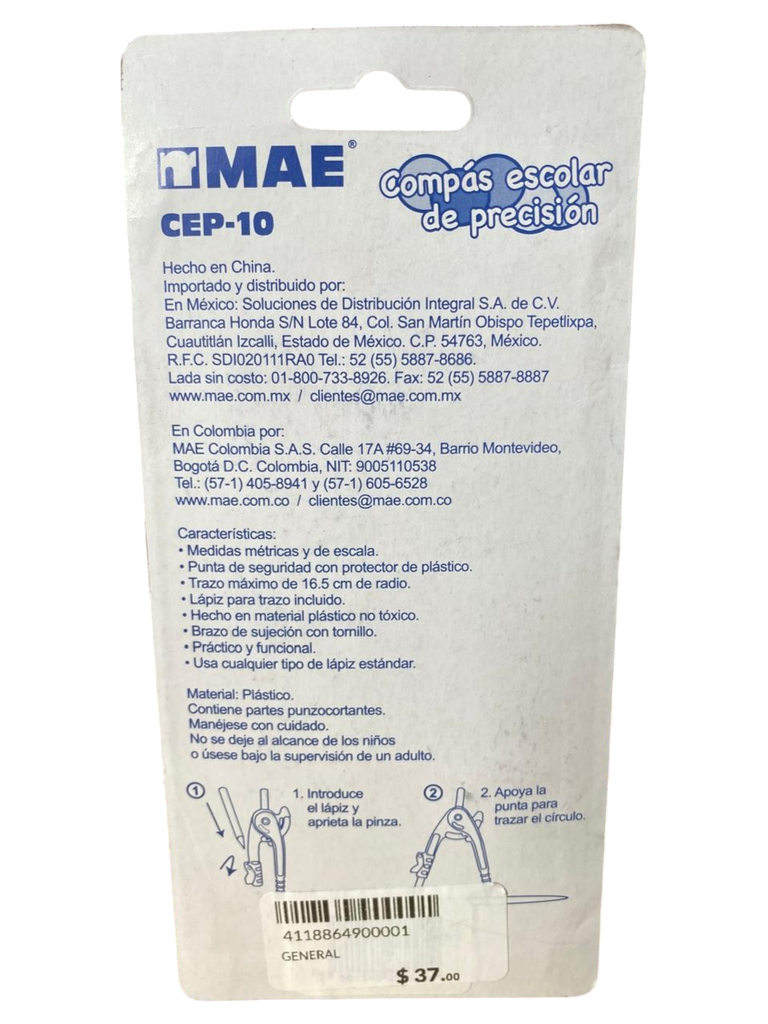 COMPAS ESCOLAR MAE 