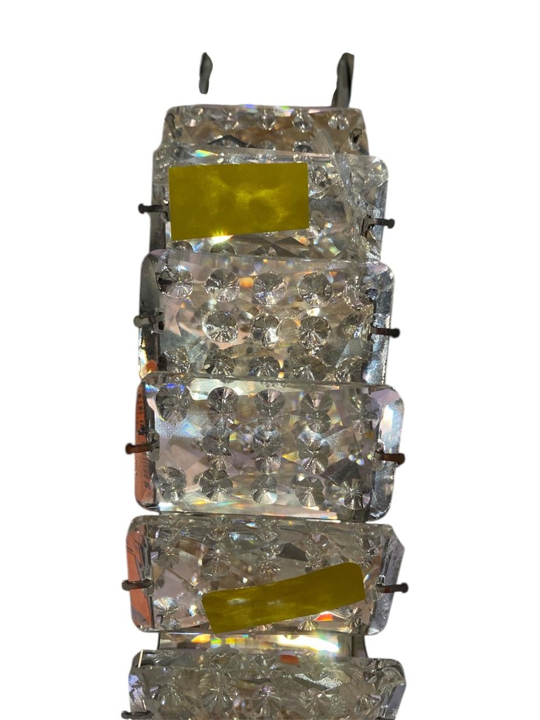 LAMPARA DE TECHO PANTALLAS CIRCULARES CRISTAL