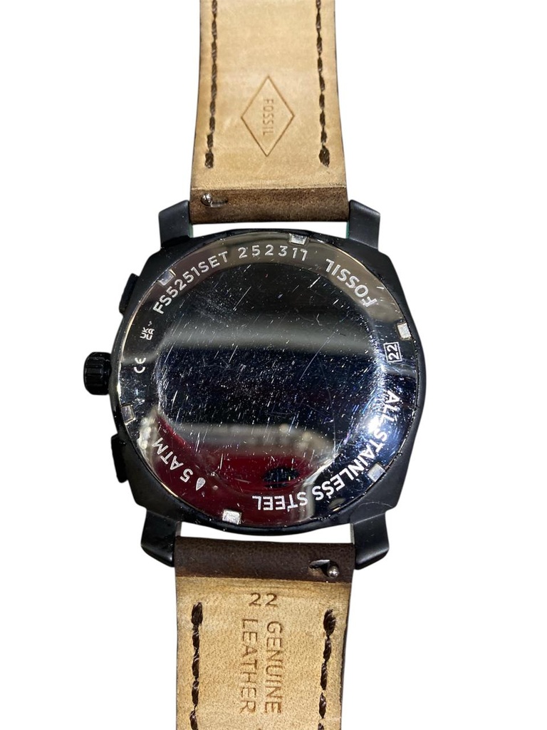 SET RELOJ FOSSIL MACHINE CAFE FS5251SET