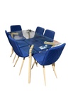 COMEDOR LOTTUS BLUE 6 SILLAS
