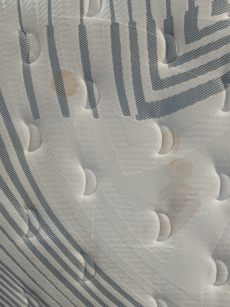 JUEGO BOX + COLCHON RESTONIC MAT AZUL