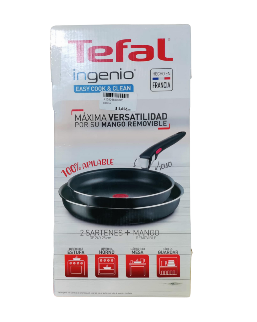 SET DE 2 SARTENES TEFAL