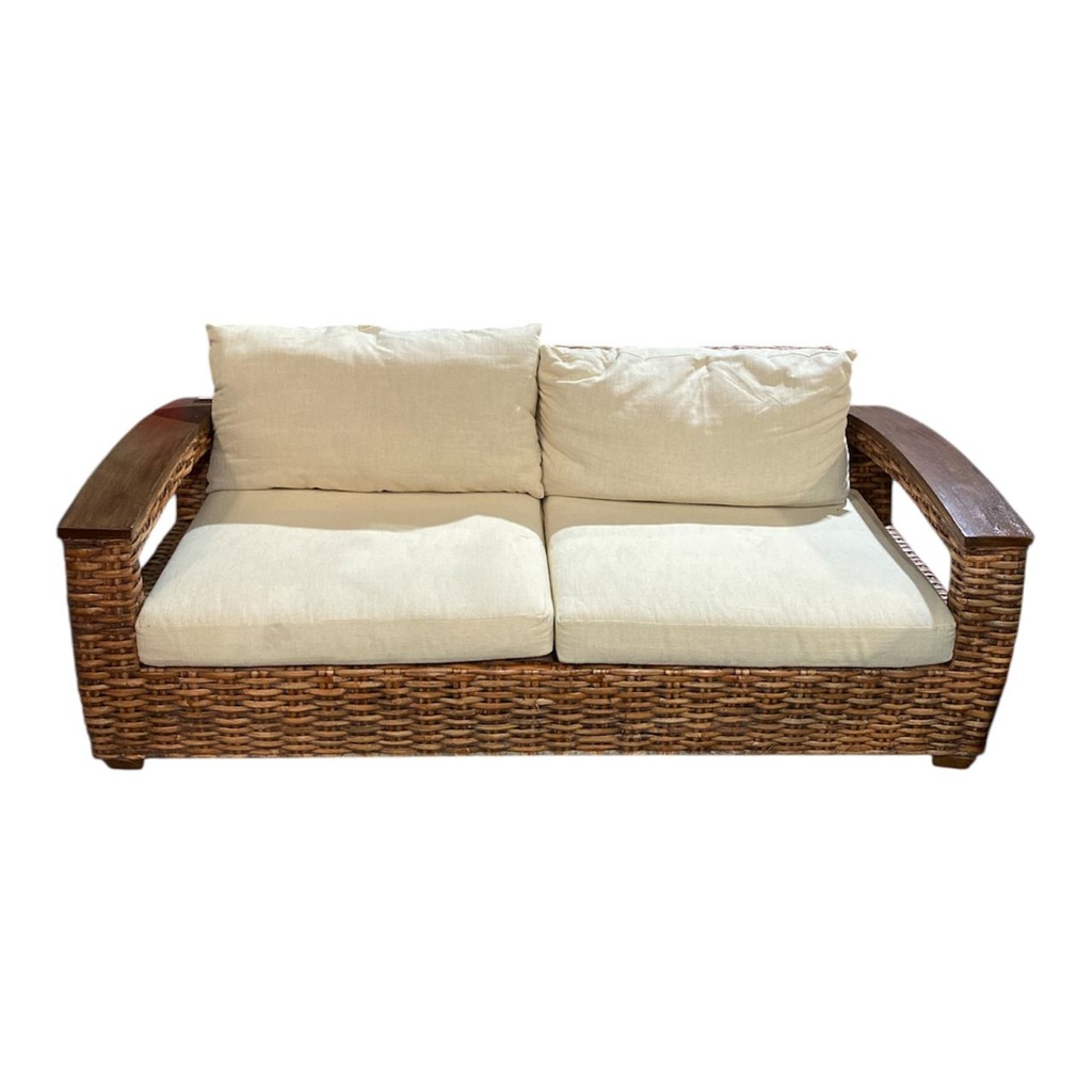 SOFA DOBLE CADIZ RATAN CAFE