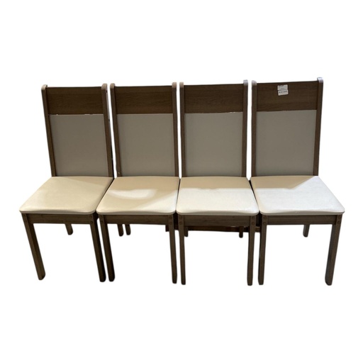 [LI21082025EC25] JUEGO DE 4 SILLAS RESPALDO ALTO