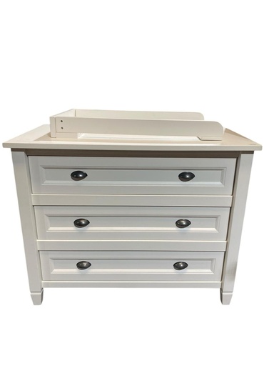 [LI02102025L1] COMODA CON CAMBIADOR BLANCA MON CARAMEL