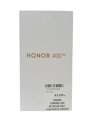 [LI02102025L1] HONOR 400 512 GB NEGRO